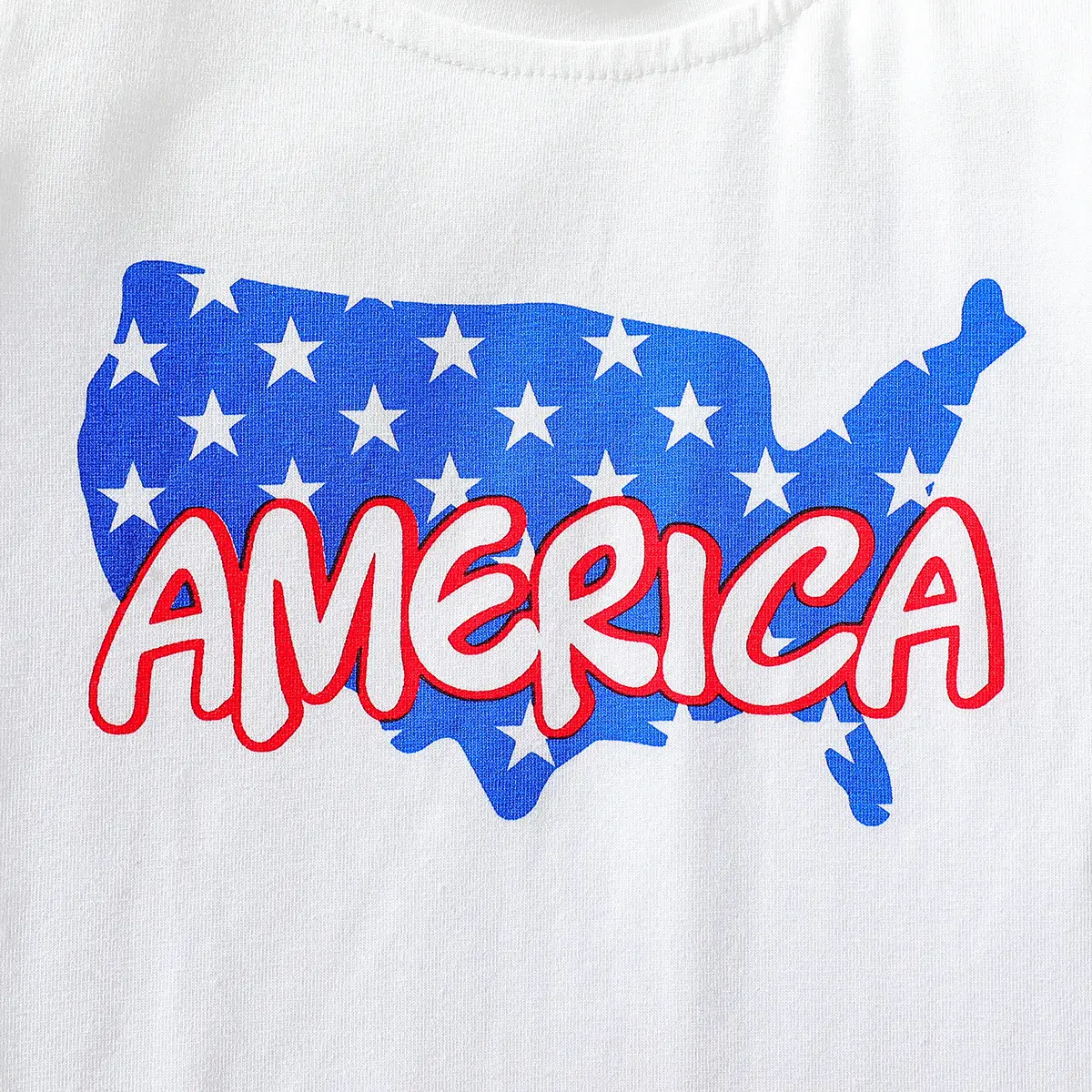 American Independence Day Boys Shorts Suit White T-Shirt Star Shorts — feature 6