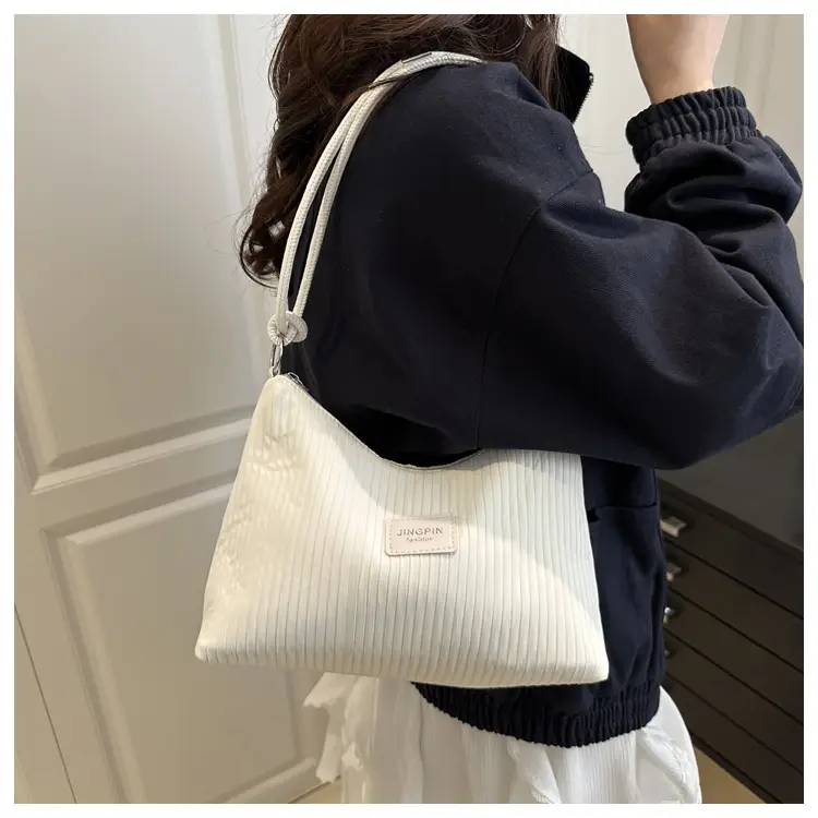 Women's Pleated Satchel Bag Cream 2025 — feature 11