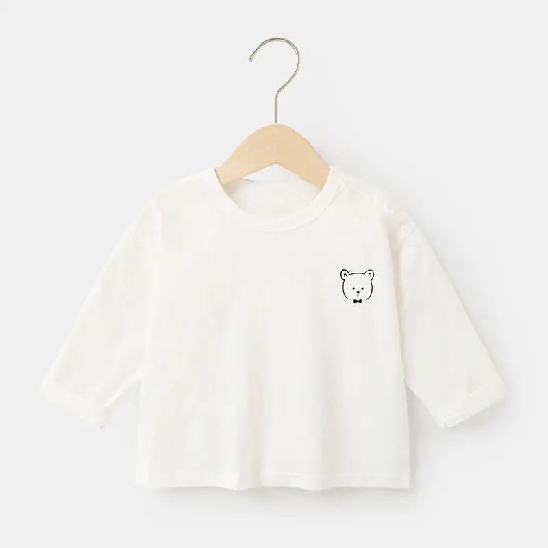 [39 Yuan for Any 2 Items] Kaka Panda Children's T-Shirt Spring Outfit Boys' Base Shirt Baby Top Girls' Short Sleeve