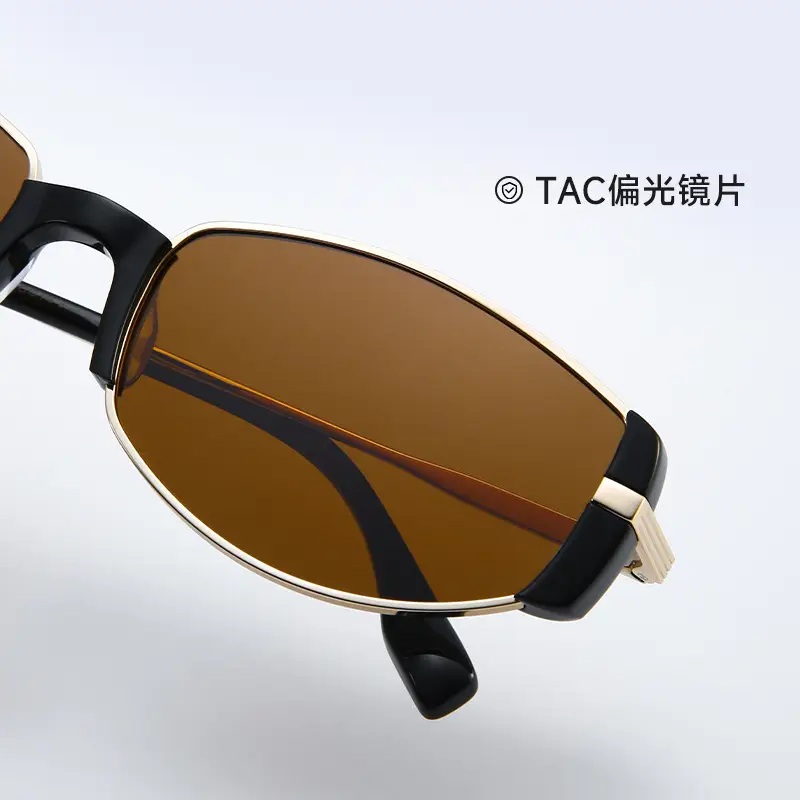 Vintage Mirror Sunglasses Myopia BC9163 Brown Polarized - Image 10
