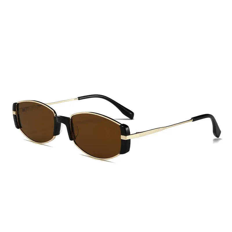 Vintage Mirror Sunglasses Myopia BC9163 Brown Polarized - Image 12
