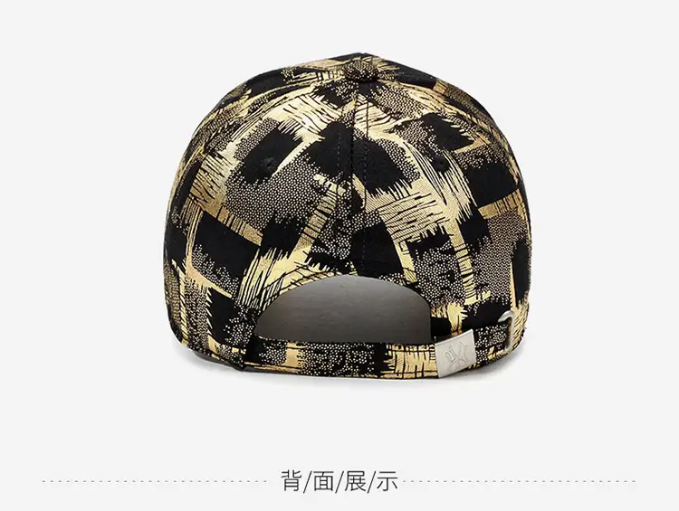 Gold Plated Plaid Baseball Cap for Men Women Military Fans — feature 11