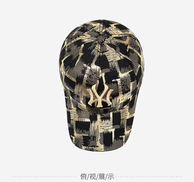 Gold Plated Plaid Baseball Cap for Men Women Military Fans — feature 12