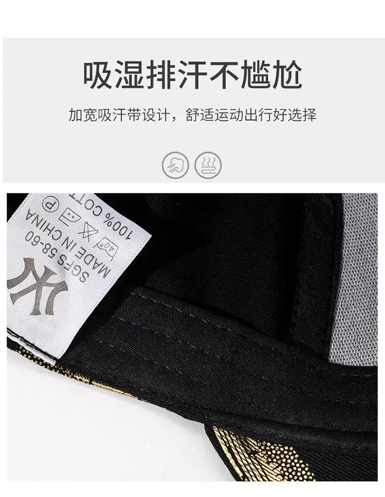 Gold Plated Plaid Baseball Cap for Men Women Military Fans — feature 3