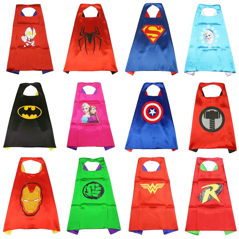 Children's Hero Cape Marvel Spider-Man Iron Man Batman Superman Captain America Hulk Cape Cape
