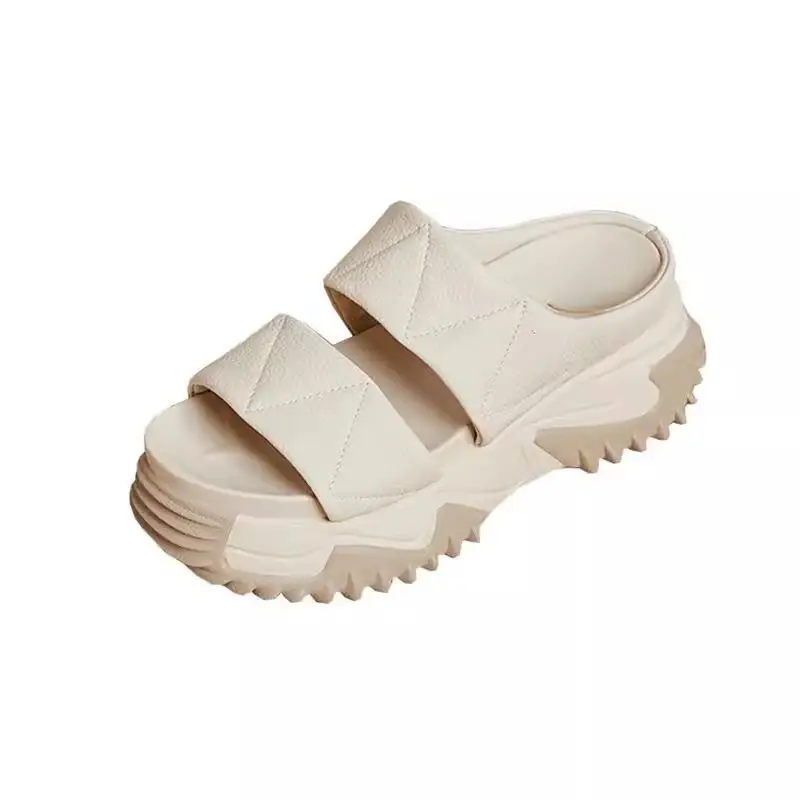Women Red Thick Strap Sandals Summer 2025 - Image 5