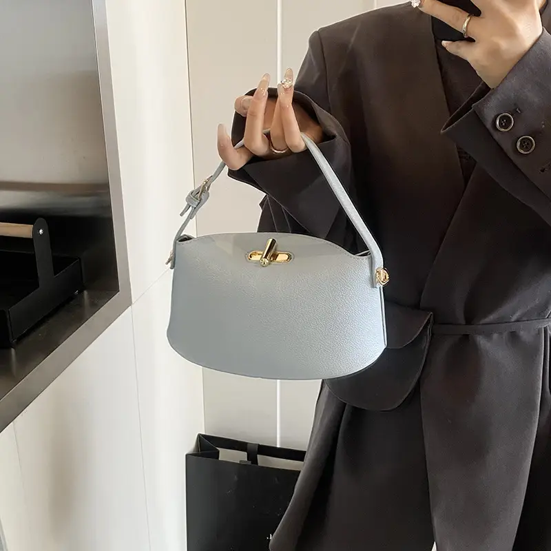 2025 Retro Shoulder Crossbody Bag Women's Leather White - Image 7