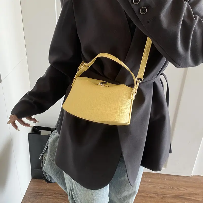 2025 Retro Shoulder Crossbody Bag Women's Leather White - Image 8