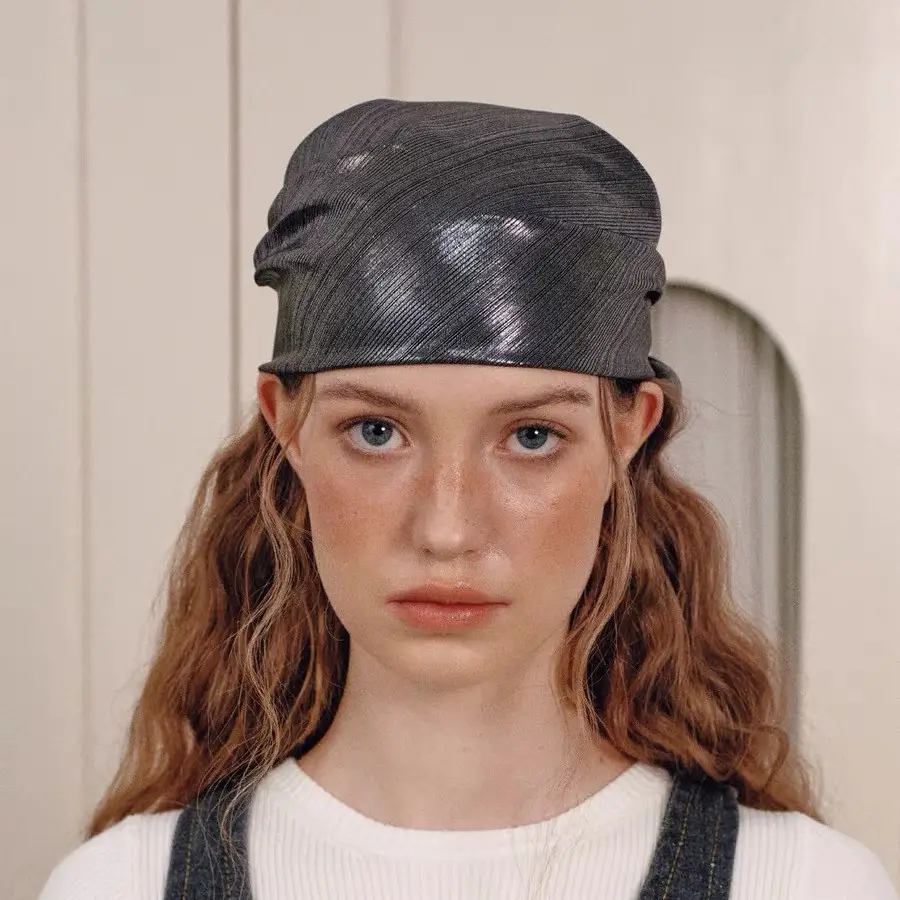 2025 Liquid Silver Laser Turban for Women