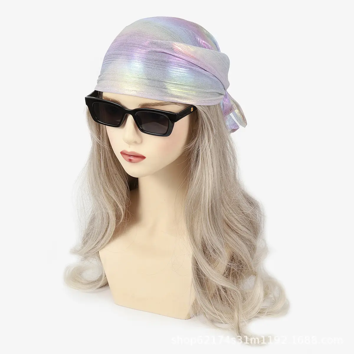 2025 Liquid Silver Laser Turban for Women — feature 25