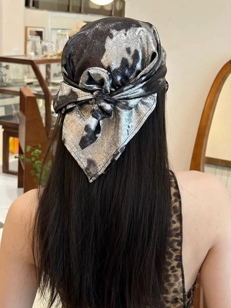 2025 Liquid Silver Laser Turban for Women — feature 5