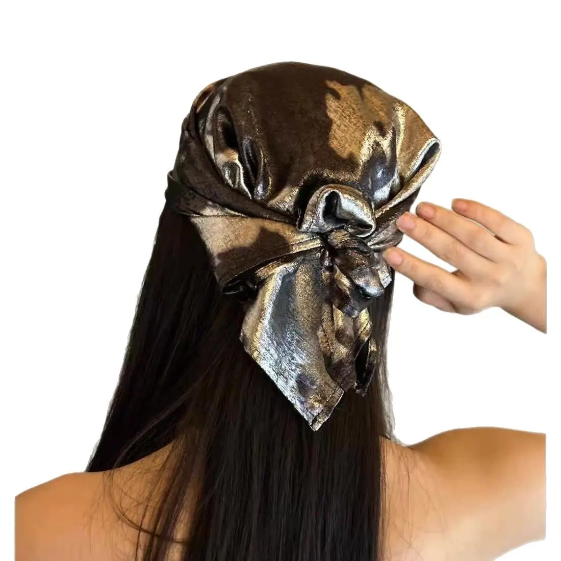 2025 Liquid Silver Laser Turban for Women — feature 6