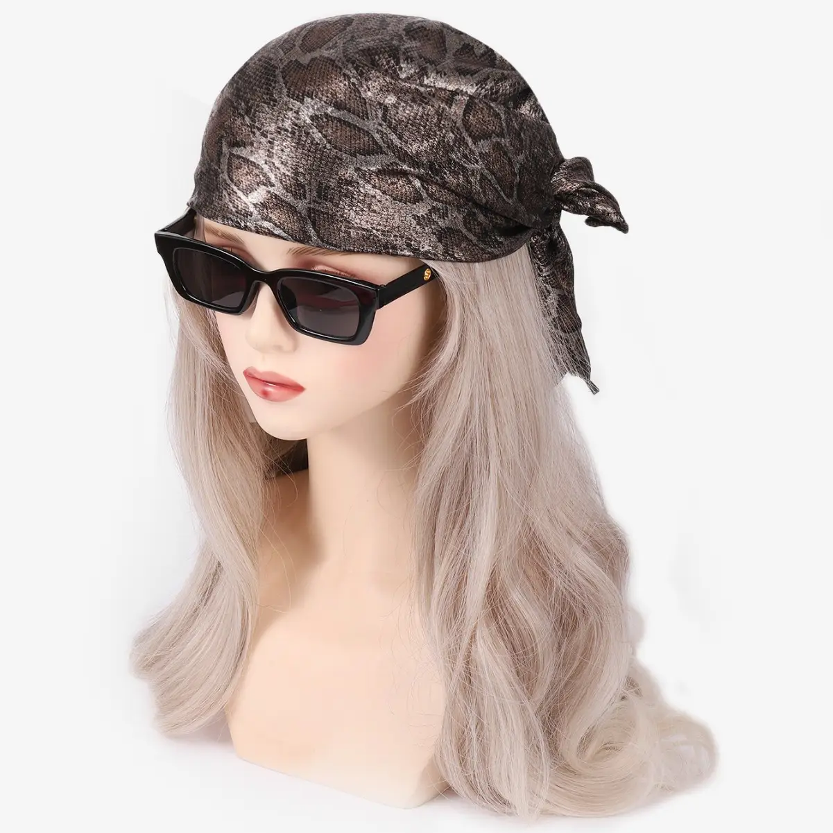 2025 Liquid Silver Laser Turban for Women