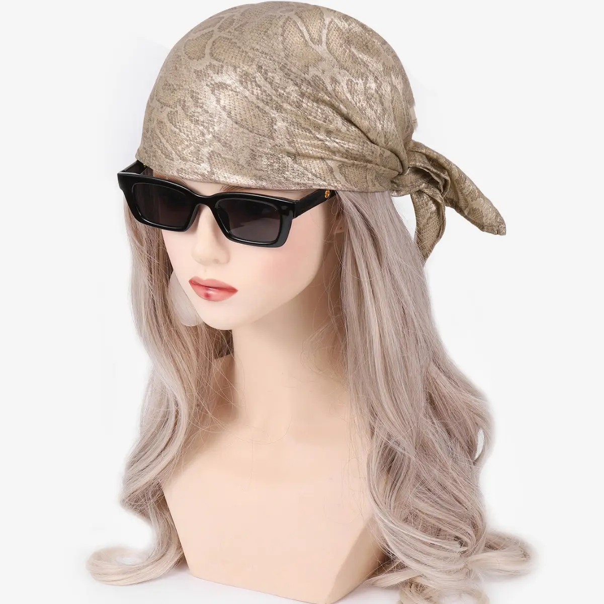 2025 Liquid Silver Laser Turban for Women