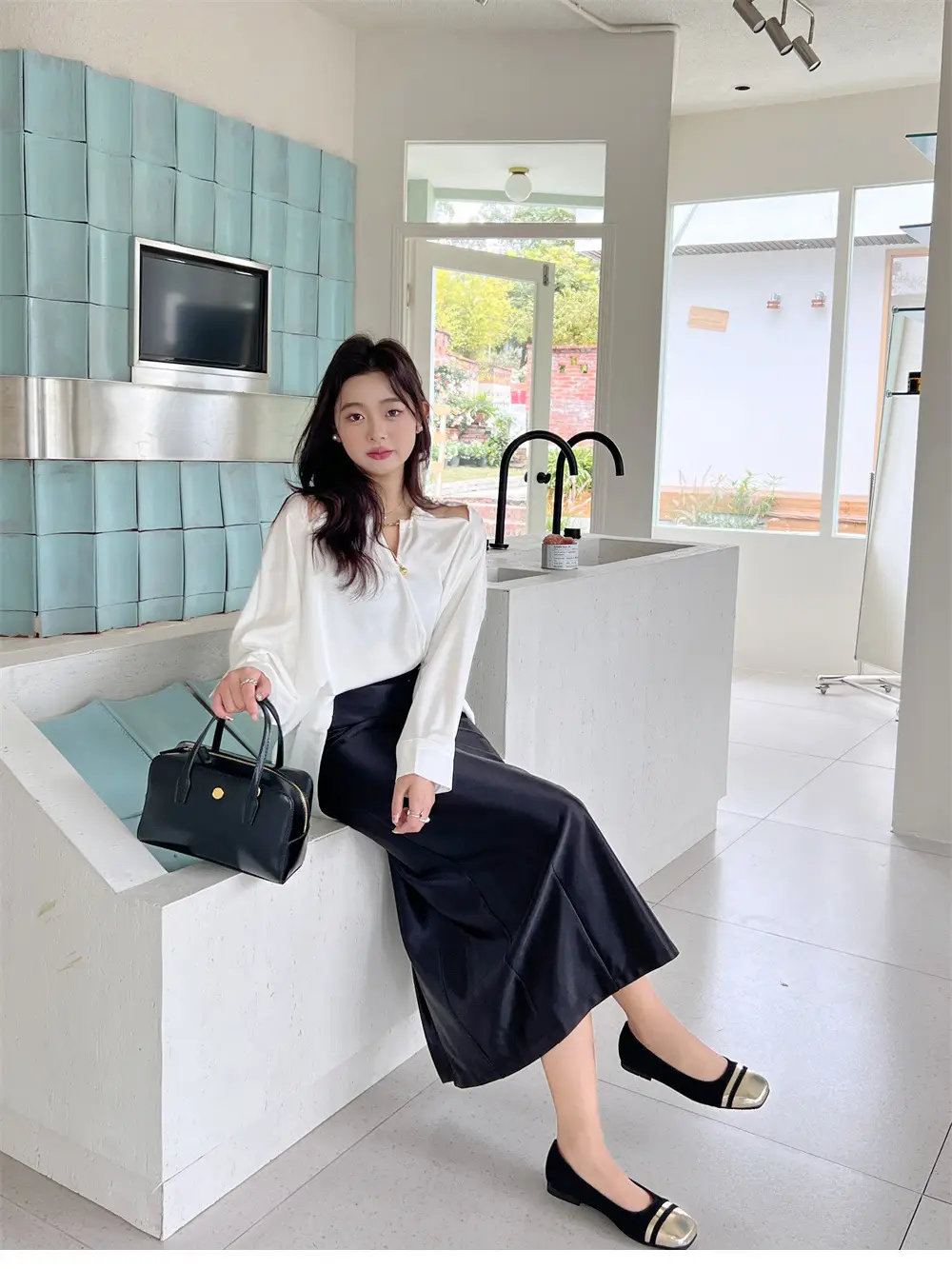 French Style Beautiful Single Shoes Chanel Style Elegant Evening Shoes with Skirt Soft Bottom Shallow Mouth Flat Gentle Style Mary Jane Shoes — feature 11