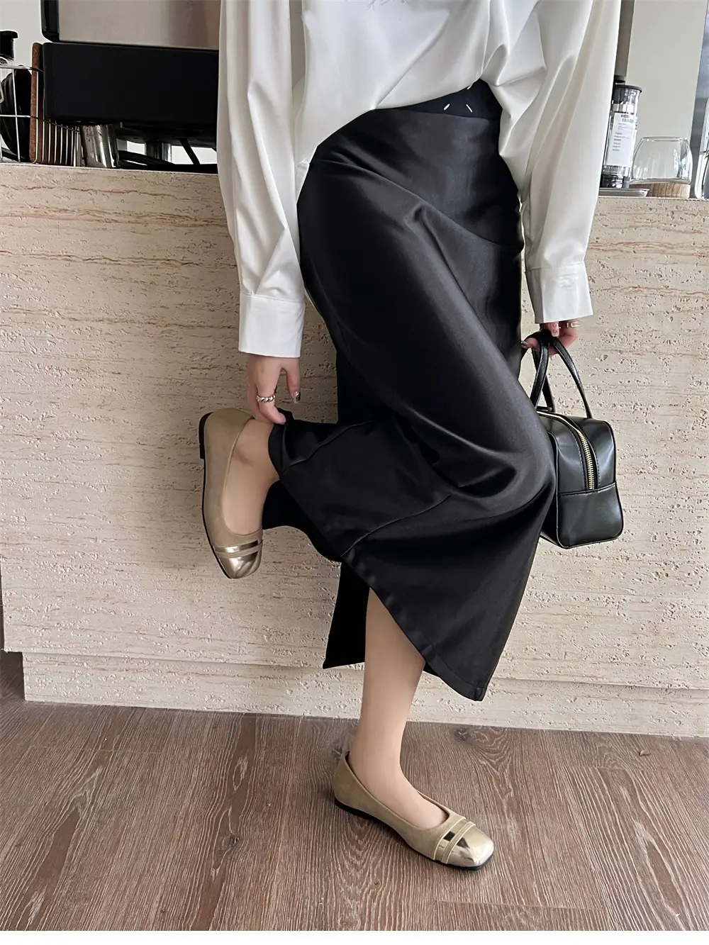 French Style Beautiful Single Shoes Chanel Style Elegant Evening Shoes with Skirt Soft Bottom Shallow Mouth Flat Gentle Style Mary Jane Shoes — feature 6