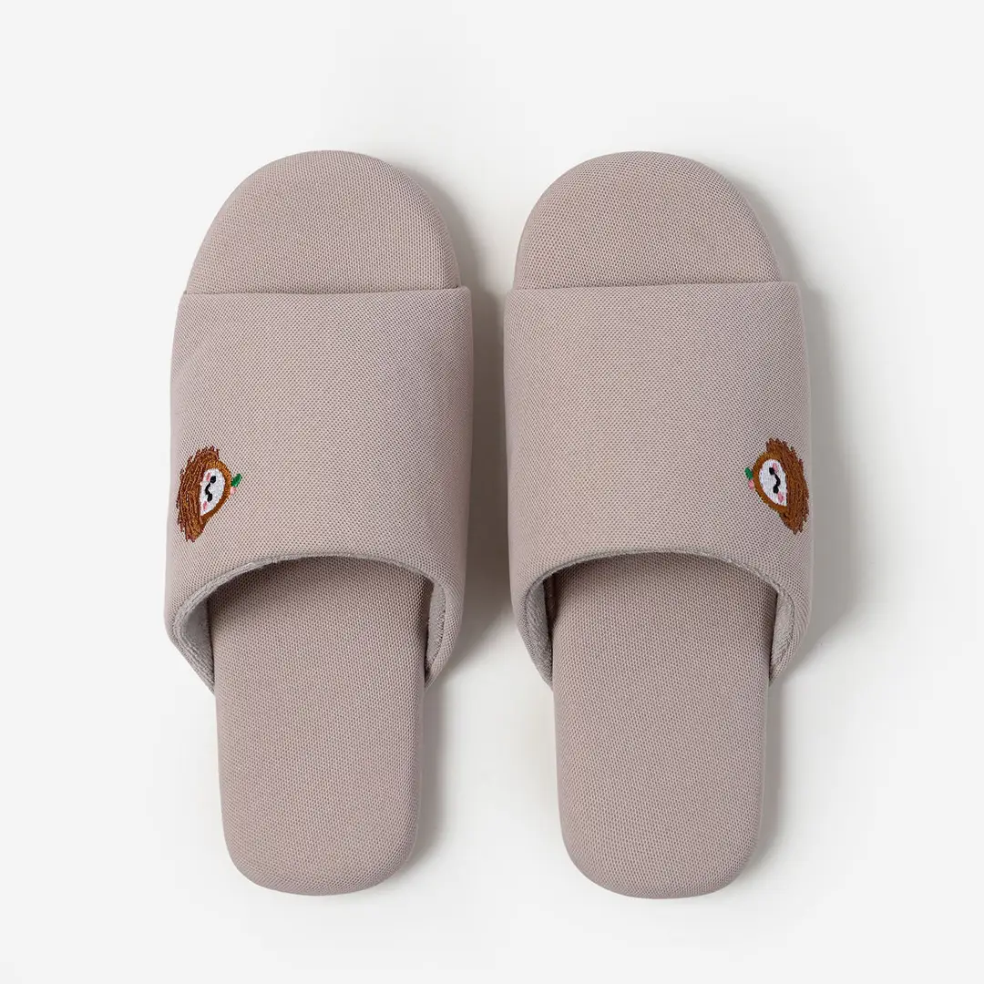 Japanese-Style Home Indoor Men's and Women's Silent Cloth-Soled Slippers Spring & Fall Wooden Floor Household Soft-Soled Large Size Non-Slip Cotton Slippers