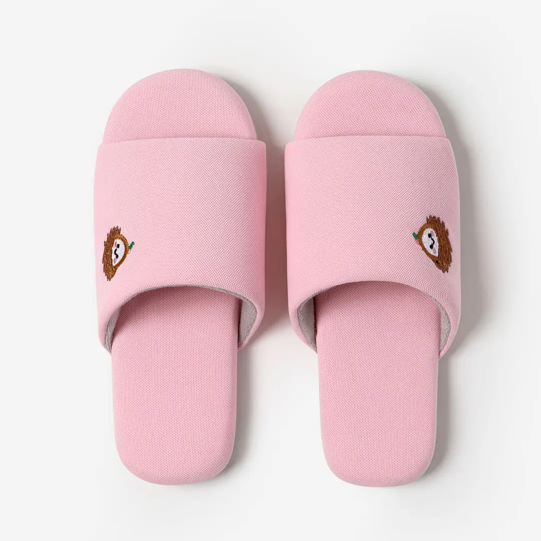 Japanese-Style Home Indoor Men's and Women's Silent Cloth-Soled Slippers Spring & Fall Wooden Floor Household Soft-Soled Large Size Non-Slip Cotton Slippers
