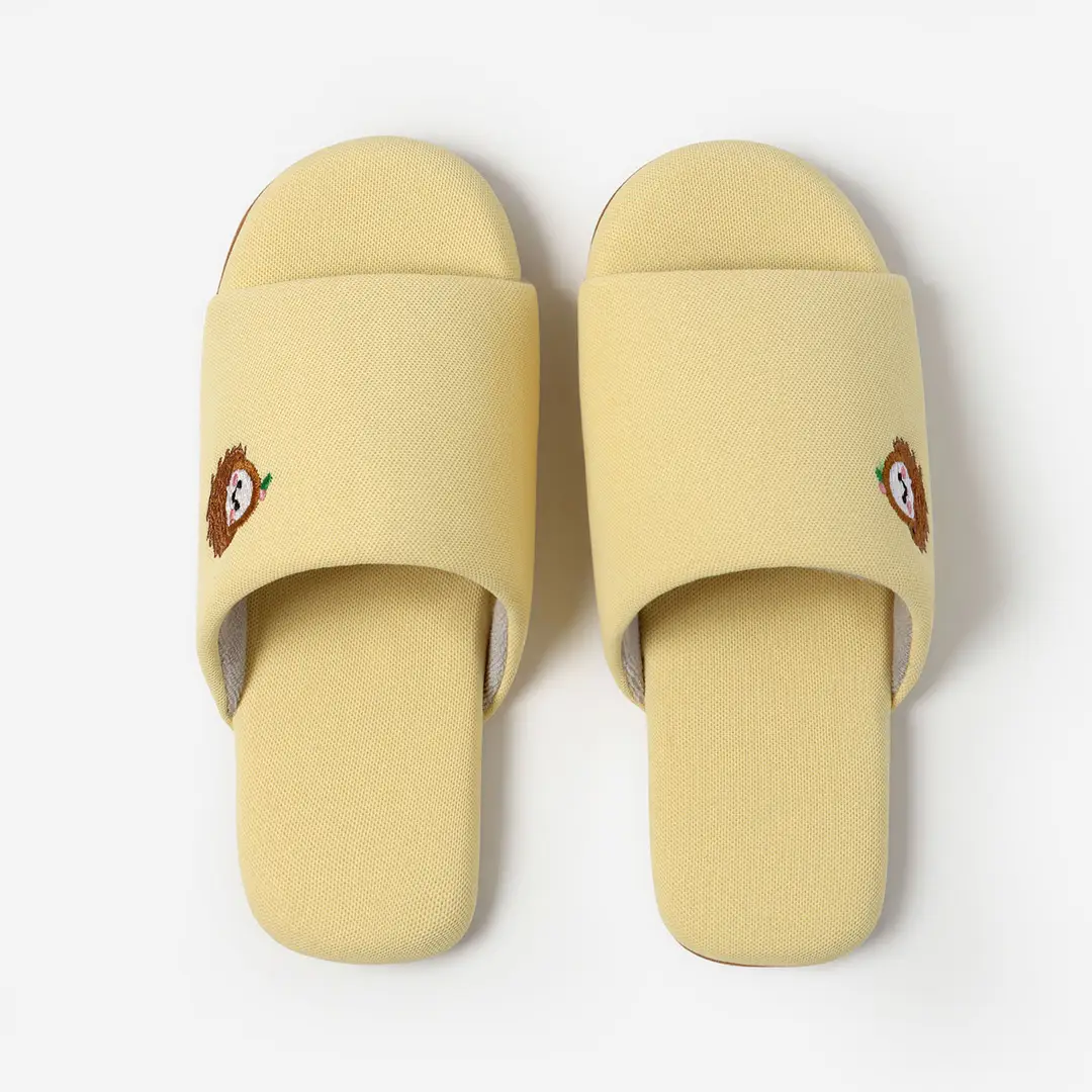 Japanese-Style Home Indoor Men's and Women's Silent Cloth-Soled Slippers Spring & Fall Wooden Floor Household Soft-Soled Large Size Non-Slip Cotton Slippers