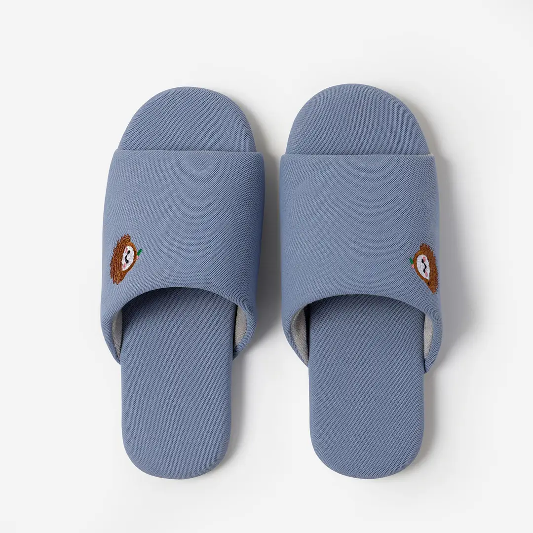 Japanese-Style Home Indoor Men's and Women's Silent Cloth-Soled Slippers Spring & Fall Wooden Floor Household Soft-Soled Large Size Non-Slip Cotton Slippers