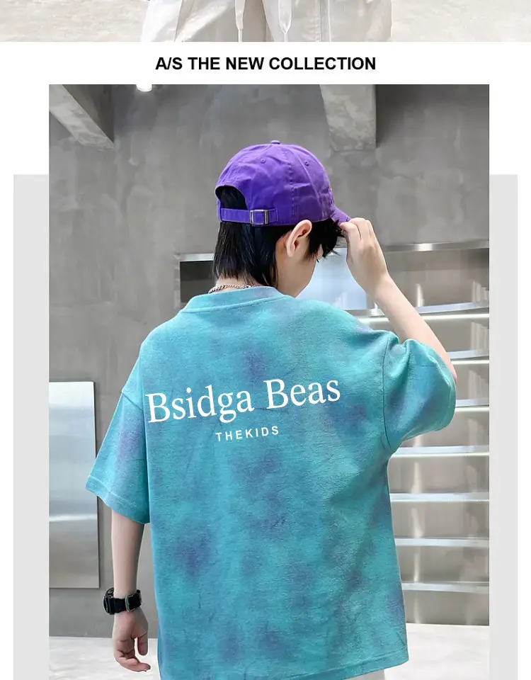 Cotton Tie-Dye Boys T-Shirt Summer Wear — feature 4