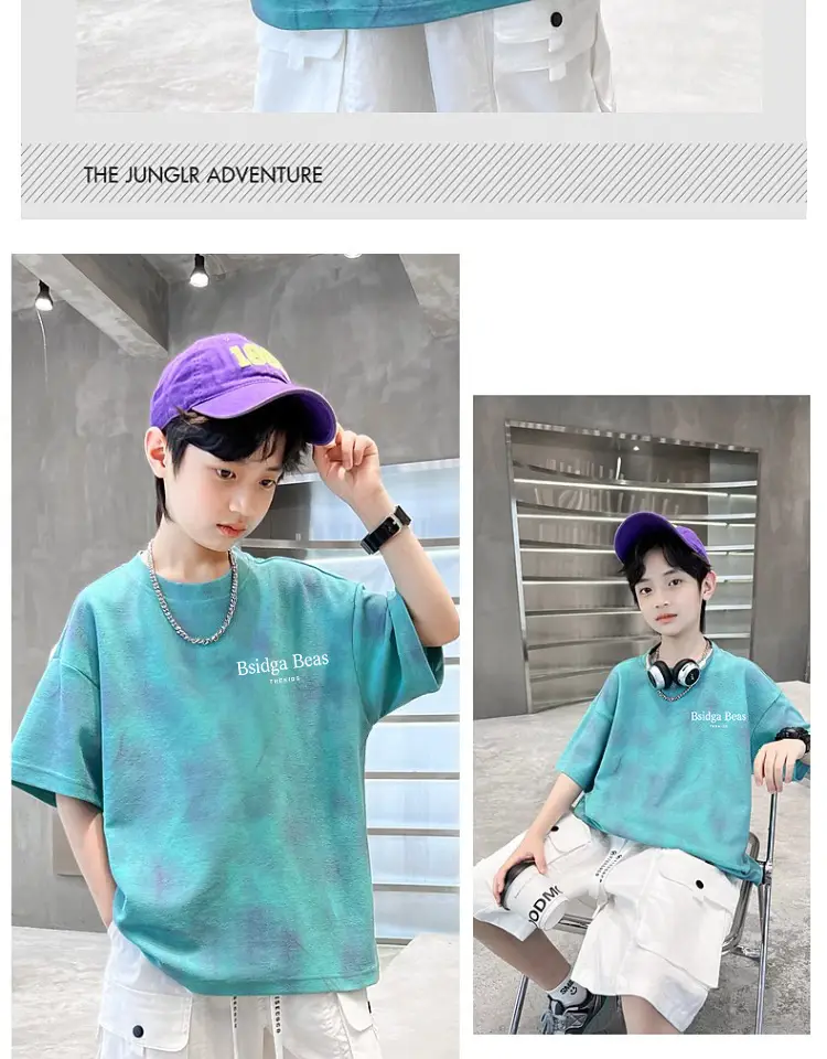 Cotton Tie-Dye Boys T-Shirt Summer Wear — feature 5