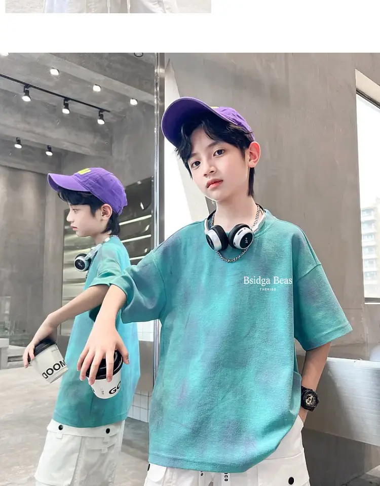 Cotton Tie-Dye Boys T-Shirt Summer Wear — feature 6