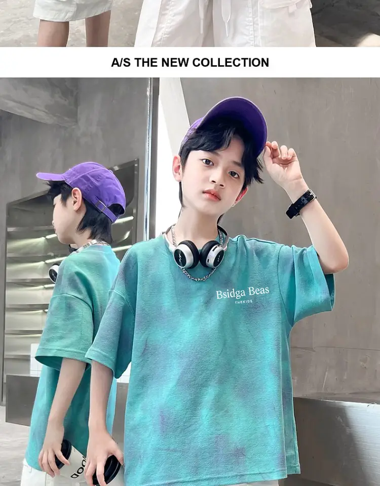 Cotton Tie-Dye Boys T-Shirt Summer Wear — feature 7