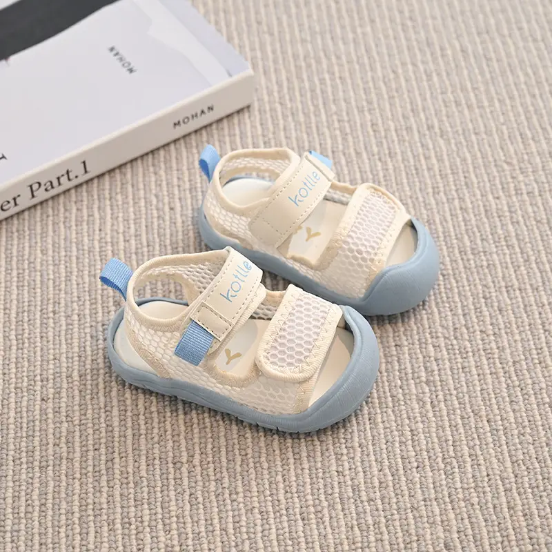 Baby Sandals Purple Beige Toddler Shoes