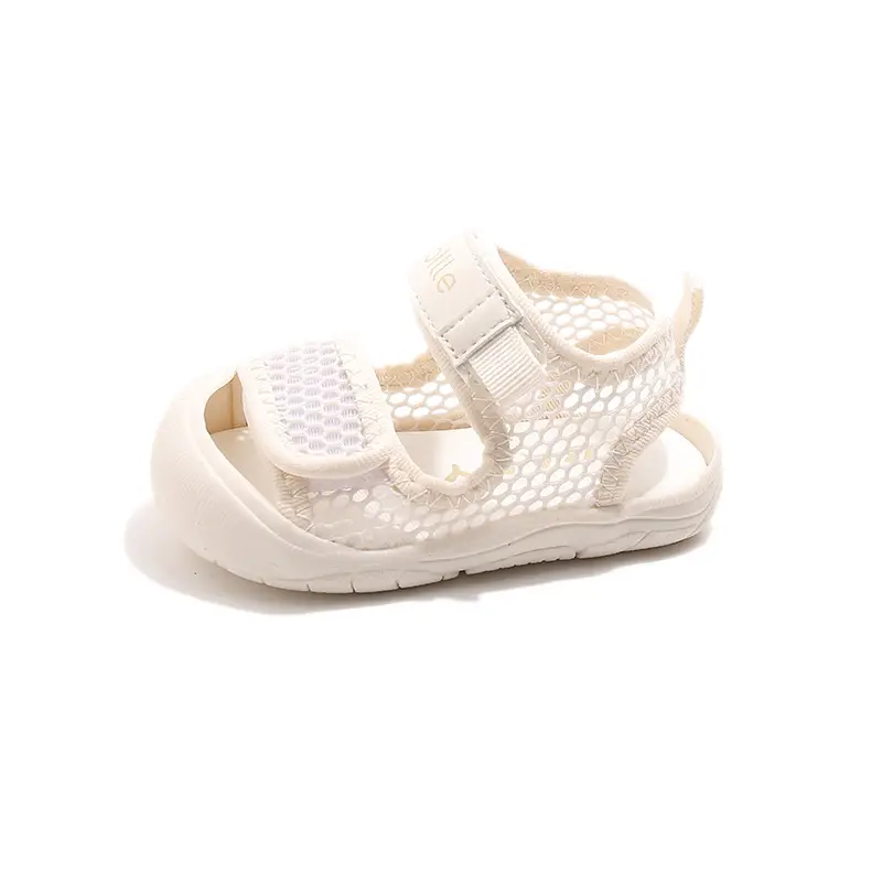 Baby Sandals Purple Beige Toddler Shoes