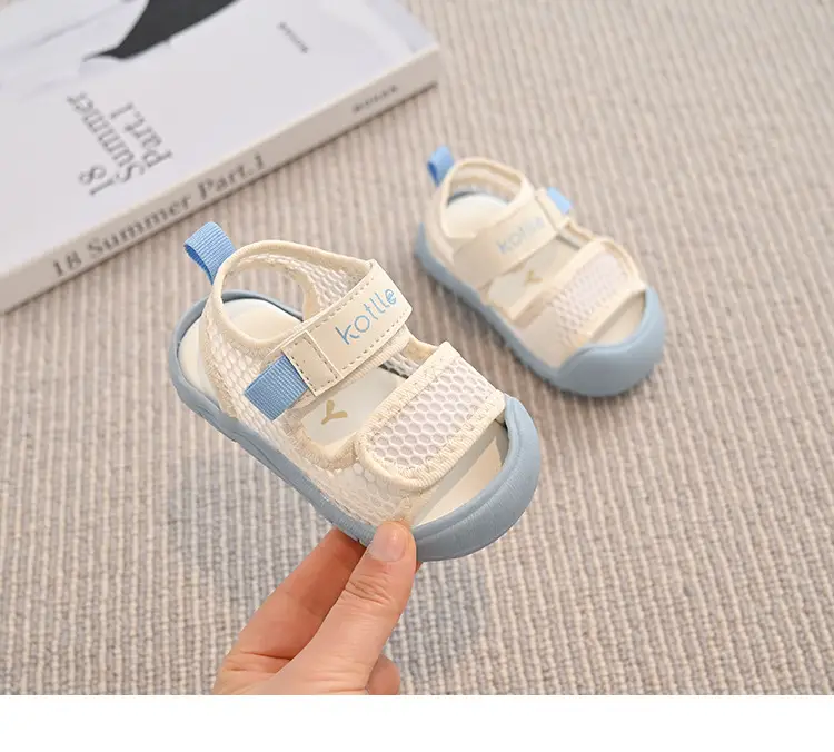 Baby Sandals Purple Beige Toddler Shoes — feature 10