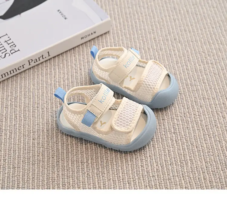 Baby Sandals Purple Beige Toddler Shoes — feature 8