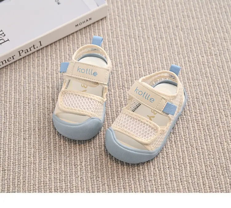 Baby Sandals Purple Beige Toddler Shoes — feature 9