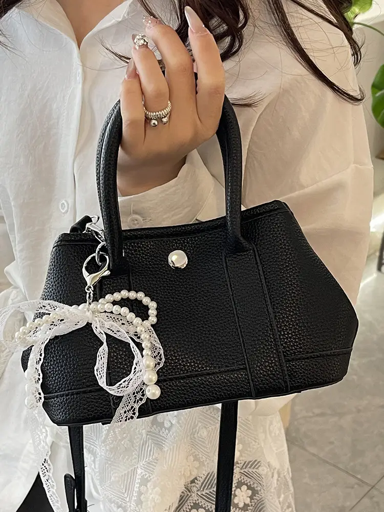 Women's Yellow Pearl Bow Shoulder Bag Set - Image 10