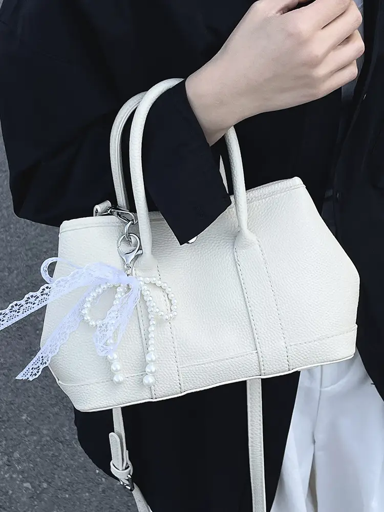 Women's Yellow Pearl Bow Shoulder Bag Set - Image 13