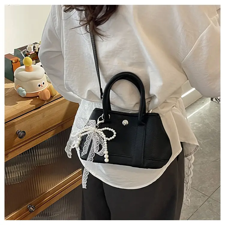 Women's Yellow Pearl Bow Shoulder Bag Set — feature 13
