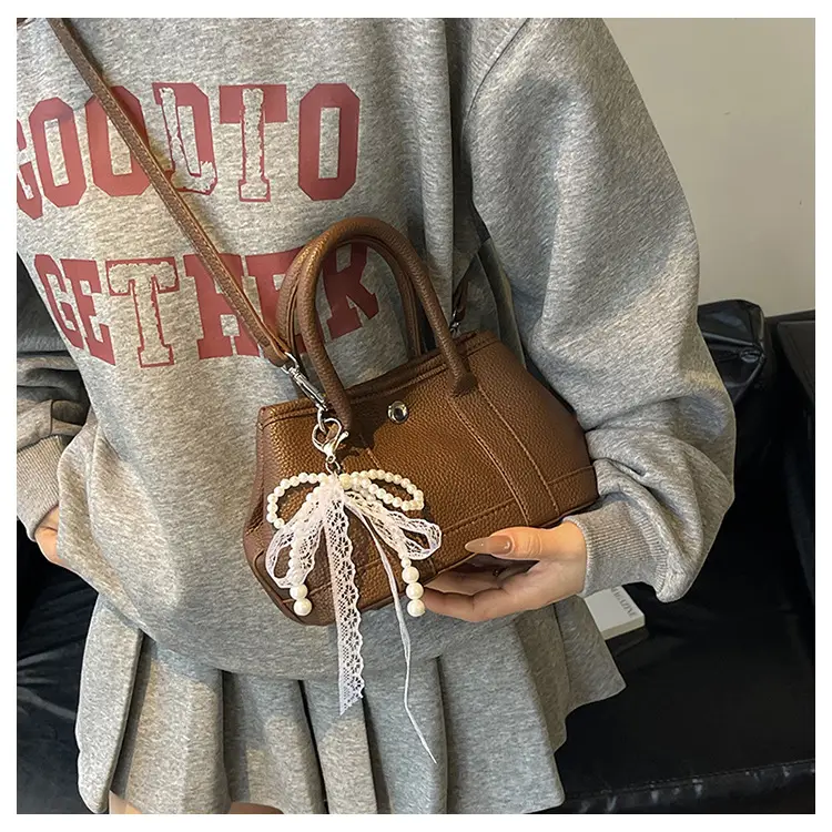 Women's Yellow Pearl Bow Shoulder Bag Set — feature 15