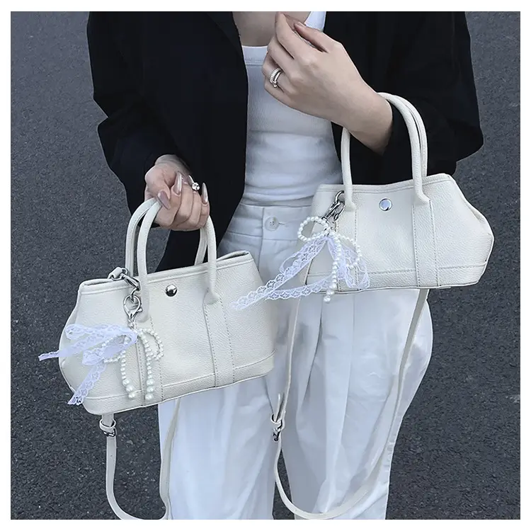 Women's Yellow Pearl Bow Shoulder Bag Set — feature 19