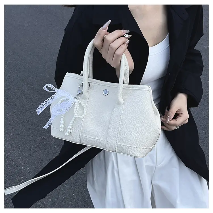 Women's Yellow Pearl Bow Shoulder Bag Set — feature 21