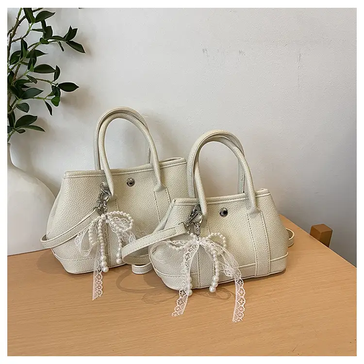 Women's Yellow Pearl Bow Shoulder Bag Set — feature 26