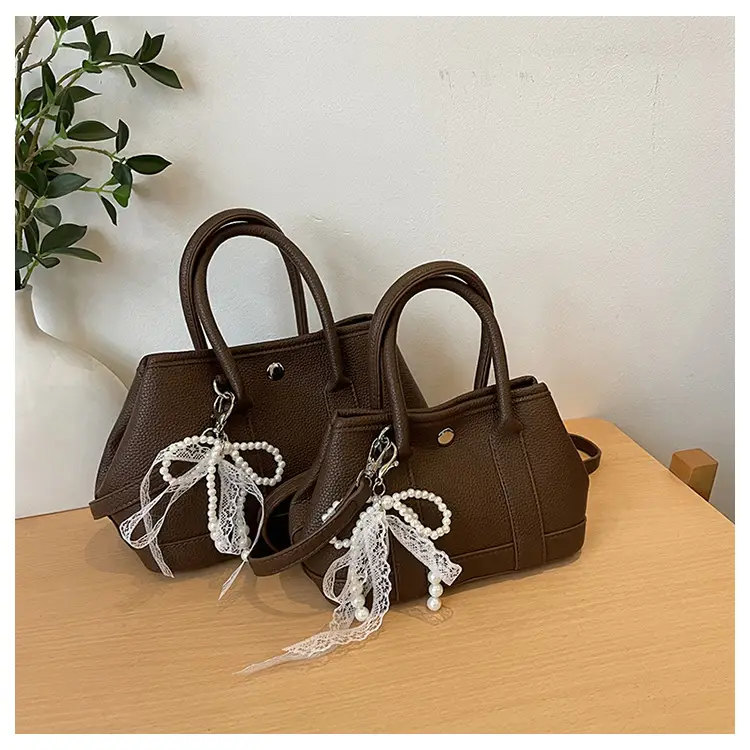 Women's Yellow Pearl Bow Shoulder Bag Set — feature 27