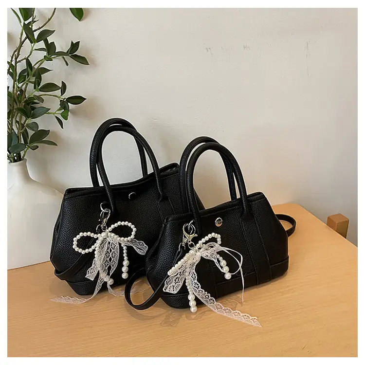 Women's Yellow Pearl Bow Shoulder Bag Set — feature 29