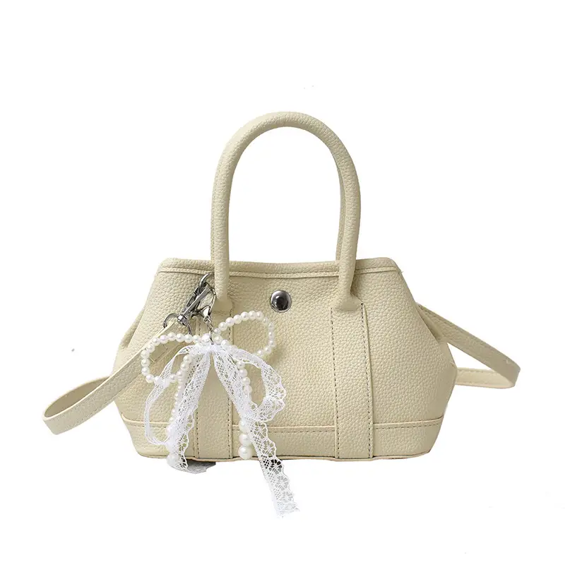 Women's Yellow Pearl Bow Shoulder Bag Set - Image 2