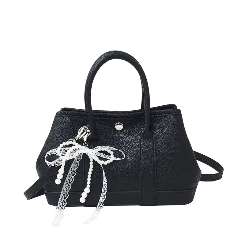 Women's Yellow Pearl Bow Shoulder Bag Set - Image 5