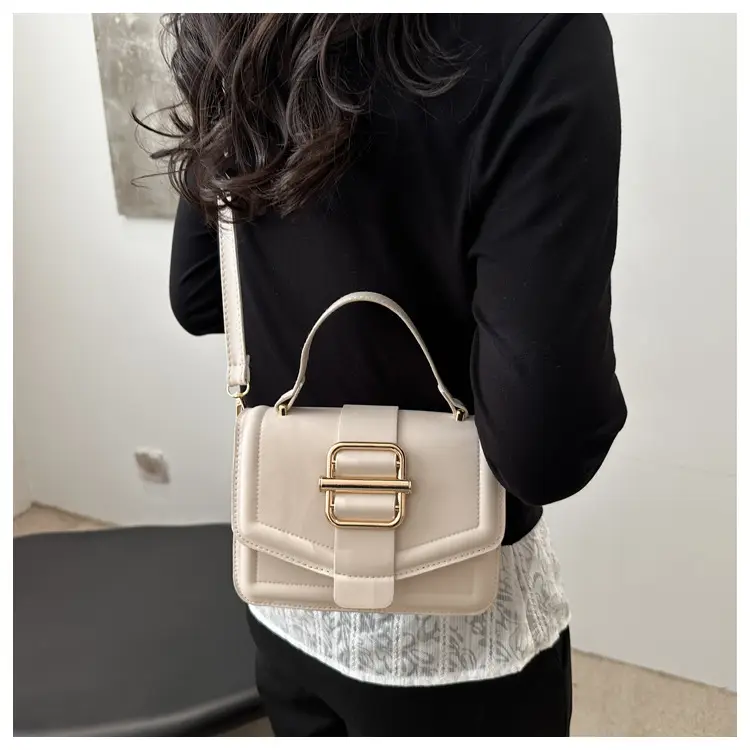 Women's White Square Shoulder Crossbody Bag 2025 Spring Summer — feature 10