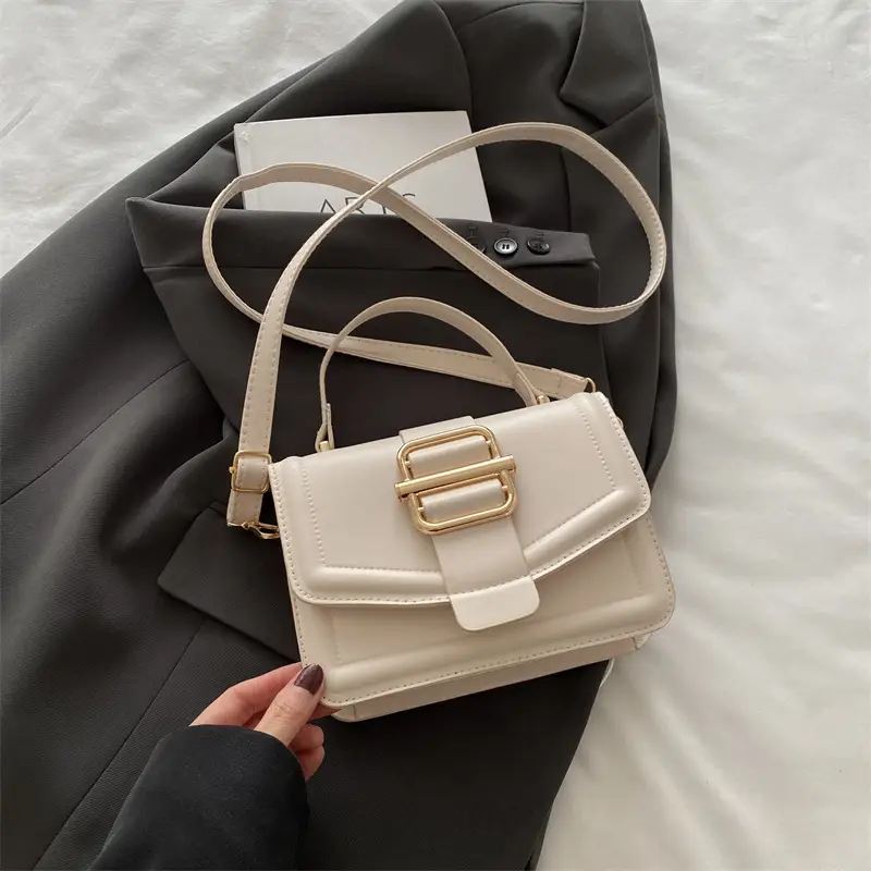 Women's White Square Shoulder Crossbody Bag 2025 Spring Summer - Image 2