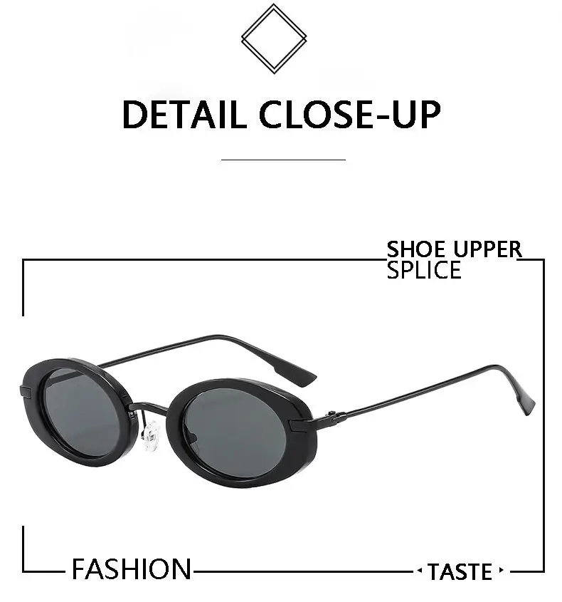 New Retro Oval Yellow Sunglasses for Women — feature 2