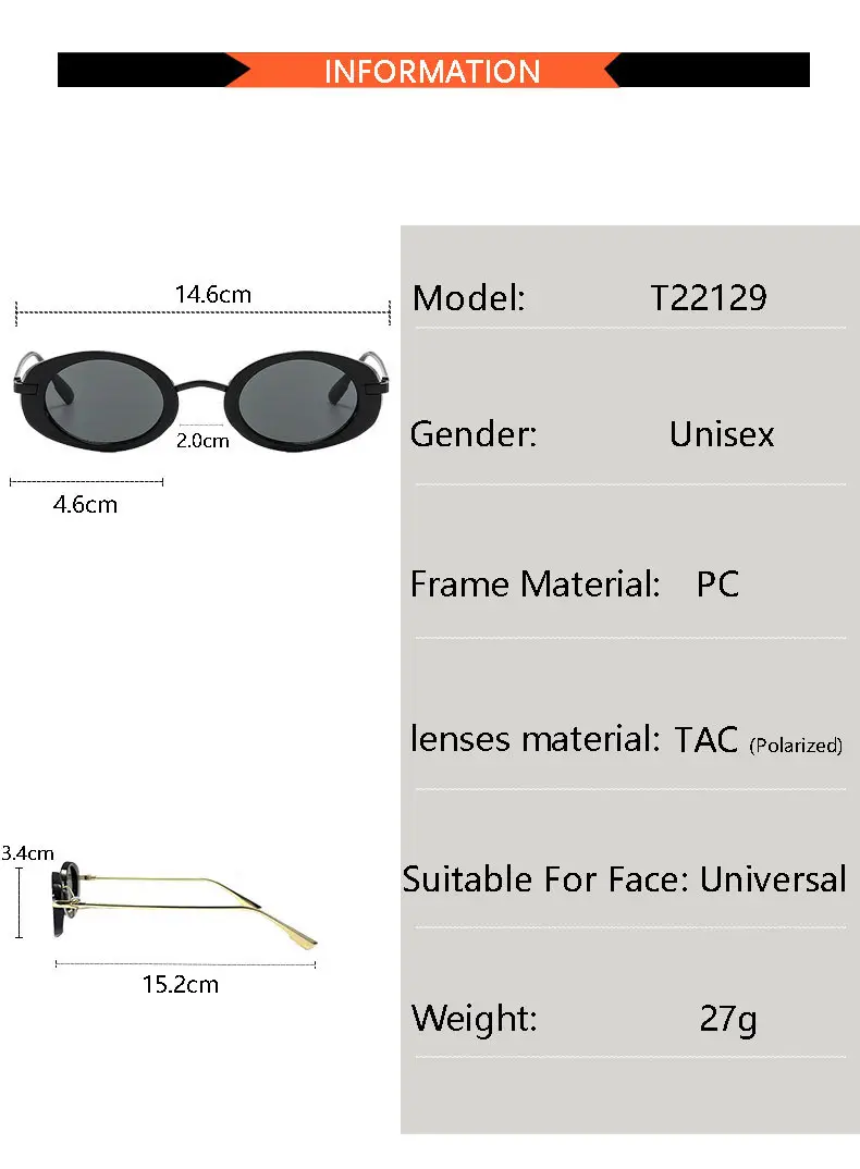 New Retro Oval Yellow Sunglasses for Women — feature 5