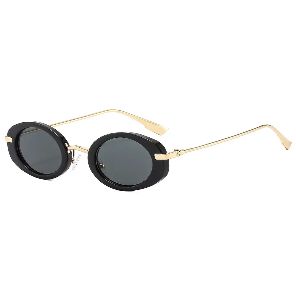 New Retro Oval Yellow Sunglasses for Women
