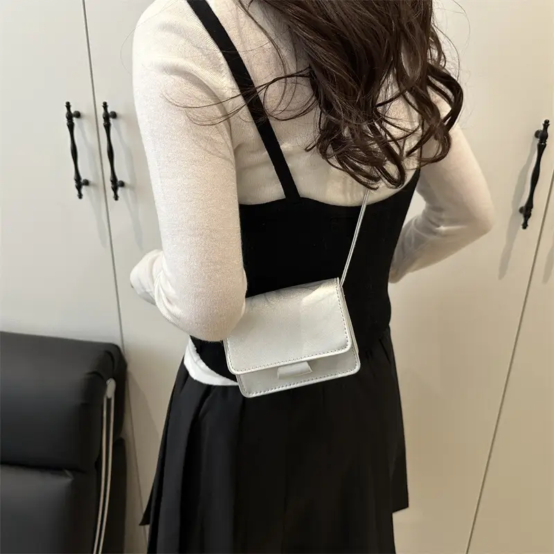 White Crossbody Bag for Women 2025 Spring Elegant Casual - Image 5